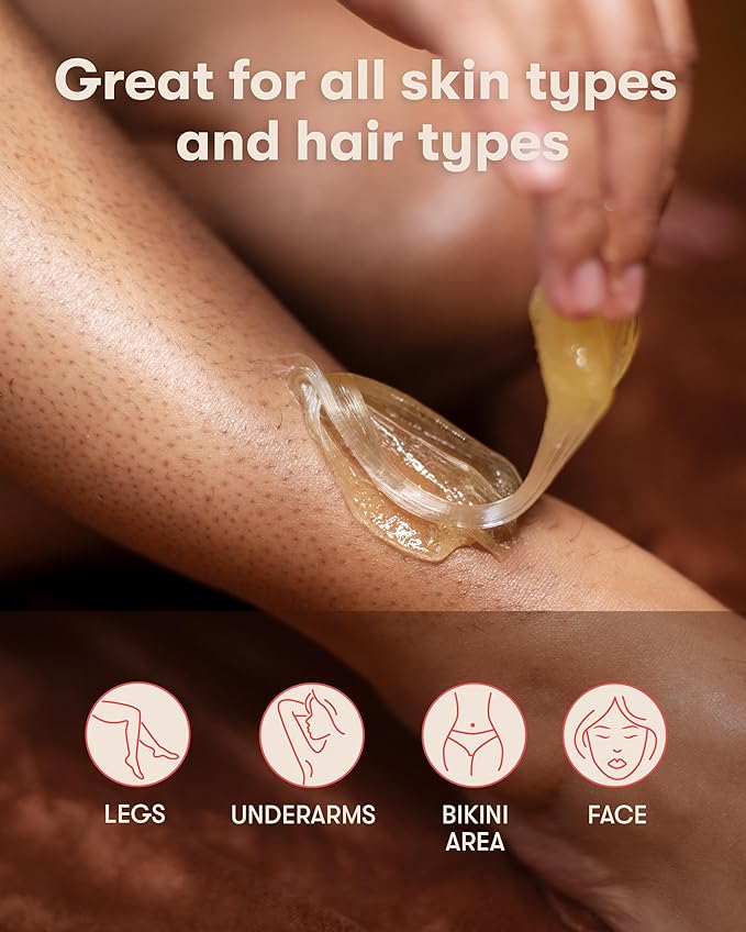 Sugardoh Sugar Waxing Kit for Women As Seen On Shark Tank (Vintage Kit Firm) - Underarms, Bikini, & Beginners - Sugar Wax Hair Removal - Sugaring Tiktok Viral Products - Bikini Wax Kit for Women