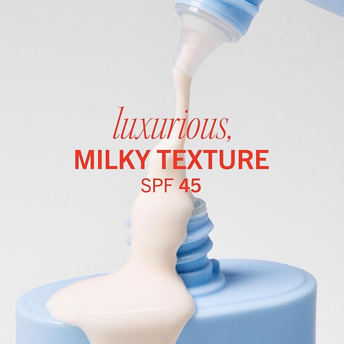 First Aid Beauty - Hydrating Sunscreen Milk with Colloidal Oatmeal, Broad Spectrum SPF 45, Non-comedogenic SPF Formula Helps Nourish Skin with Organic UV Filters & Glycerin, 24-hour Hydration, 1.7 oz