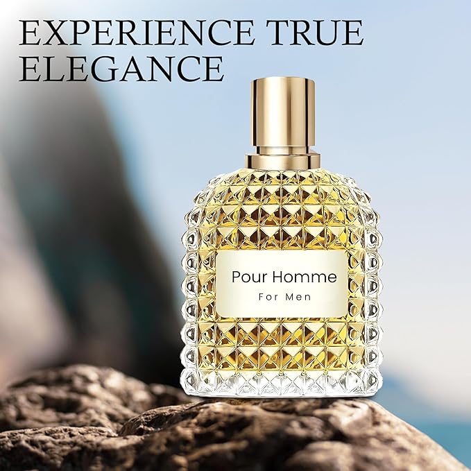 3Pack Men Colognes Combo Set Milano,Valentin,Valuable Paris 3.4 Fl Oz Each Eau De Parfume Spray with Woody Floral & Fruity Scent Perfume Gift Set Day to Night Use Fragrances