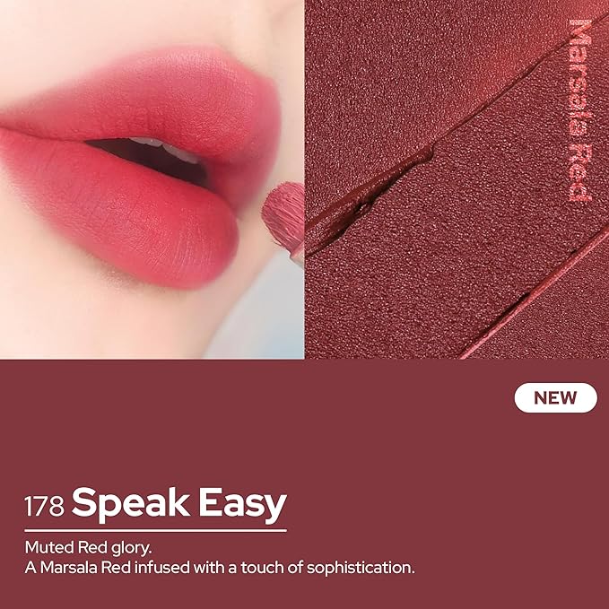 Unseen Blur Lip Tint Long-Lasting Stain, Blendable 3.2g (178 Speak easy, 0.11 Ounce (Pack of 1))