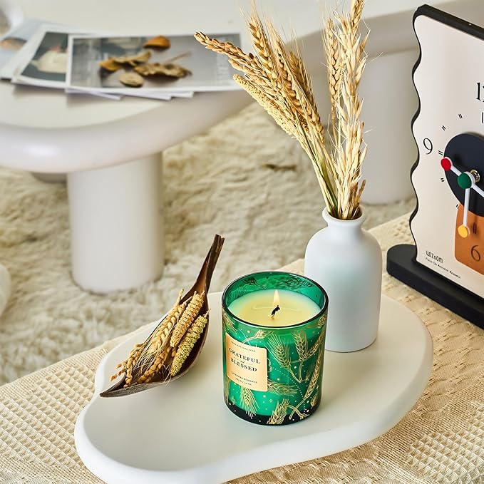 M&SENSE Holiady Scented Candle Gift for Women and Men - Lavender Scent, 10 oz Soy Wax, Gift for Thanksgiving, Mother's Day, Father's Day, and Teacher