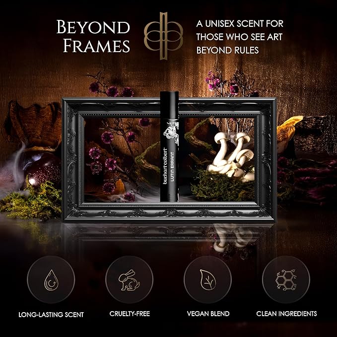 Lutin Errant Fragrance 10mL – Niche Eau de Parfum – Dry Woods, Coconut & Amber Perfume for Men & Women with White Musk & an Earthy Mushroom Heart