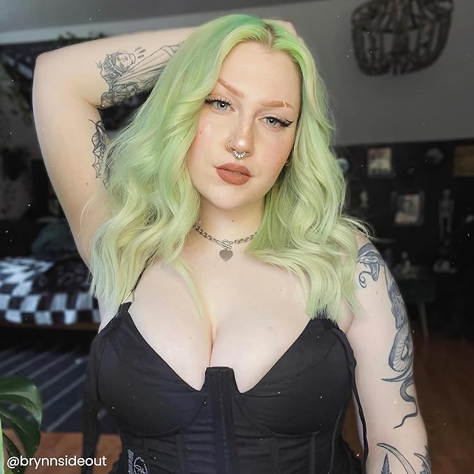 Arctic Fox Semi-Permanent Hair Color Dye, Vegan & Cruelty-Free, Pastel Mint Green, Conditioning, Ammonia-Free, Peroxide-Free, Neverland, 4 Fl Oz (Pack of 2)