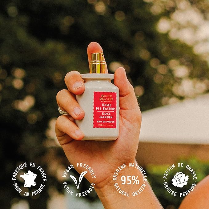 Panier des Sens - Rose Garden Women Perfume 1.7 Floz – Floral, Rose Perfume - Daily Luxury Women's Fragrances - Eau de Parfum Crafted in Grasse, France - Gifts for Her - Elegant Packaging