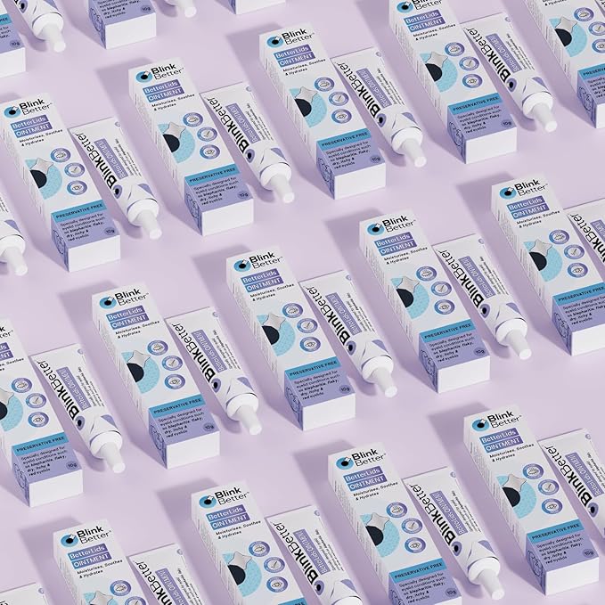 BetterLids Eyelid Ointment – Intense Oat Complex with Shea Butter & Panthenol - Hydrates, Nourishes & Soothes – Moisturizing Care for Dry, Itchy, Red, Sensitive, Flaky Skin Around the Eyes - 0.35 oz