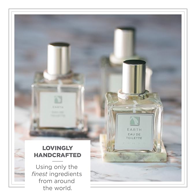 Zents Eau de Parfum (Earth) for Women & Men | Long-Lasting Clean Fragrance with Sandalwood, Fir & Bergamot | Woody & Fresh Scent | 1.69 oz