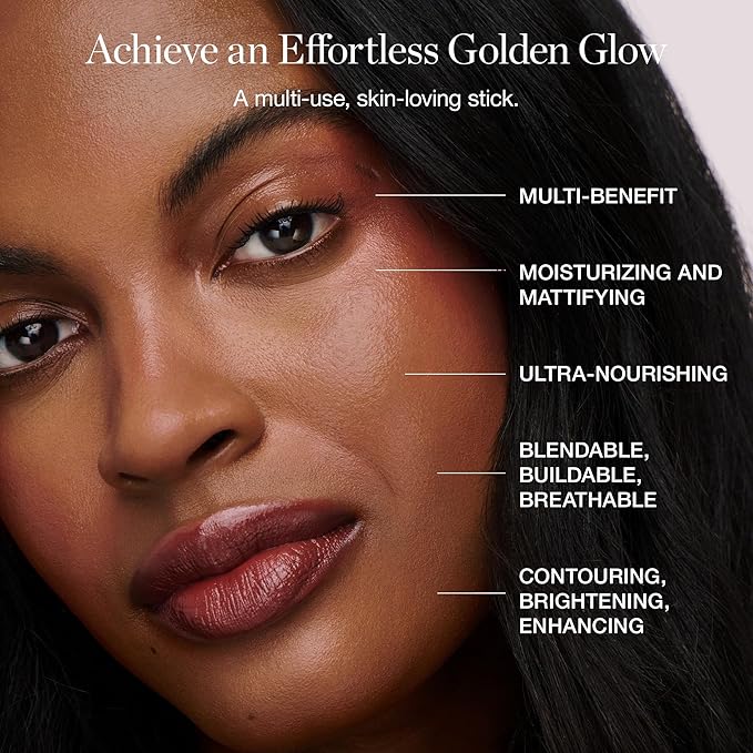 Ogee Bronze & Blend Duo - Sculpted Face Stick in Copper & Blender Brush Set - Certified Organic Bronzer & Professional Quality Makeup Brush for Flawless Makeup Application