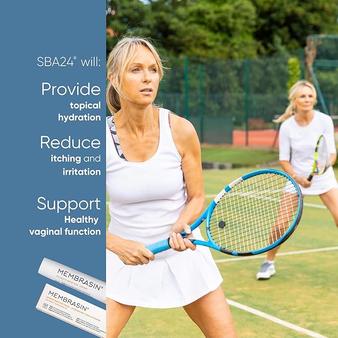 Membrasin Vaginal Moisture Cream with Hyaluronic Acid, Relieves Vaginal Dryness, Itching and Burning, Menopause Support, Hormone Free, Plant Based Formula with Omega 3 6 7 9 and Vitamin E, 50 ml