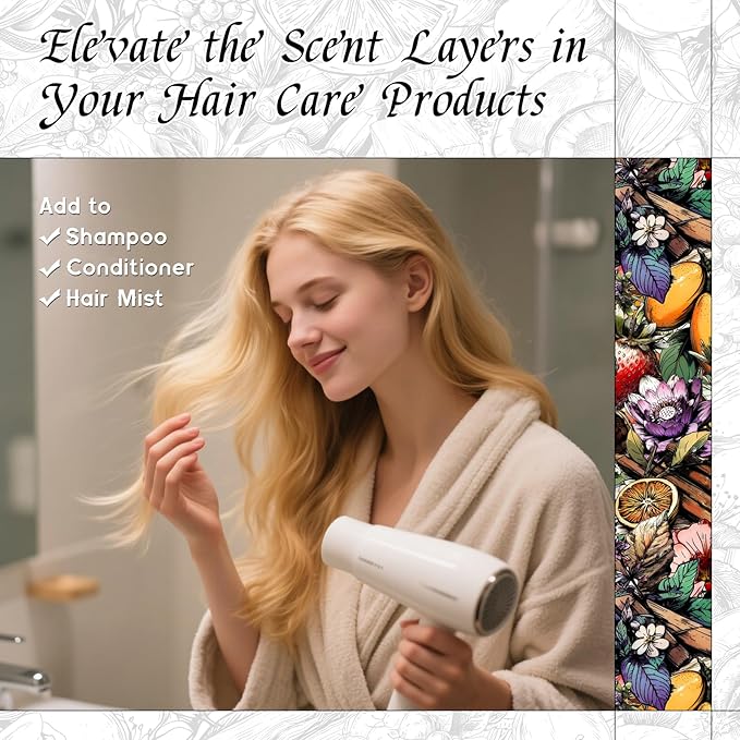 HIQILI Fantasy Girl Fragrance Oil for Candle, Perfume Making, Praline & Pomelo Scents, Long Lasting, Skin & Hair Care Products, Gifts - 1 Fl Oz