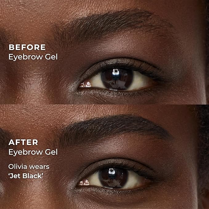 WUNDERBROW Eyebrow Gel, Waterproof, Smudgeproof, Long Lasting, Shade: Jet Black, Vegan and Cruelty-Free