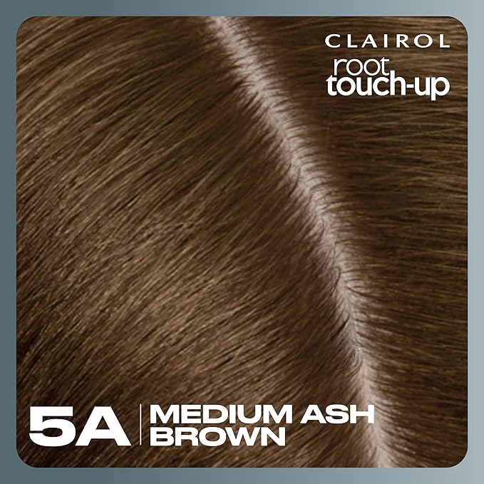 Clairol Root Touch-Up by Nice'n Easy Permanent Hair Dye, 5A Medium Ash Brown Hair Color, Pack of 1