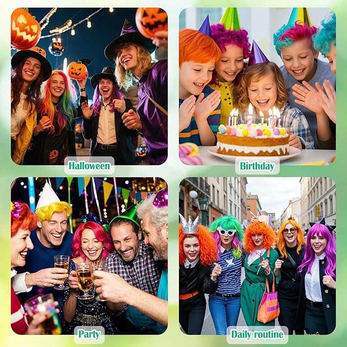 Christmas Orange Hair Spray Temporary Hair Color Spray for Kids Women Men, Washable Temporary Orange Hair Dye Hair Paint Wax, Hair Color Wax for Halloween Cosplay Festival Party Costume Makeup,4.06 oz