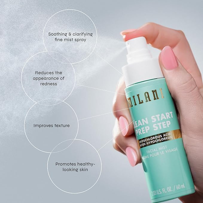 Milani Clean Start Prep Step Hypochlorous Acid Facial Mist