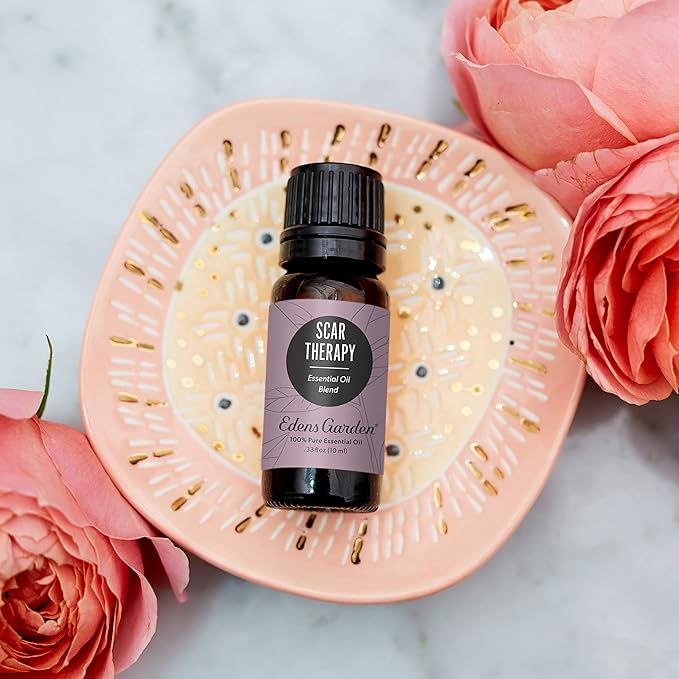 Edens Garden Scar Therapy Essential Oil Blend- 100% Pure Premium Grade, Undiluted, Natural, Therapeutic, Aromatherapy, The Best for Diffusing, Skin, Face, Hair 10 ml (.33 fl oz)