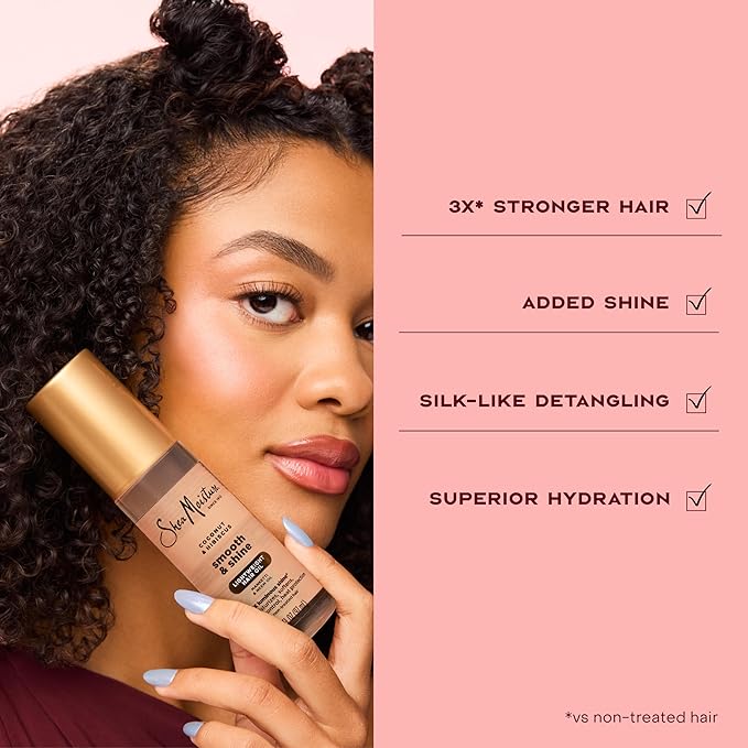 Shea Moisture Coconut & Hibiscus Smooth & Shine Oil Coconut & Hibiscus Softens And Hydrates Hair With Manketti And Coconut Oil For A Lightweight Texture 3.3 Fl Oz