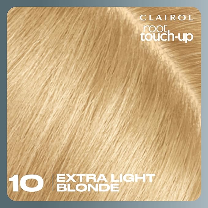 Clairol Root Touch-Up by Nice'n Easy Permanent Hair Dye, 10 Extra Light Blonde Hair Color, Pack of 1