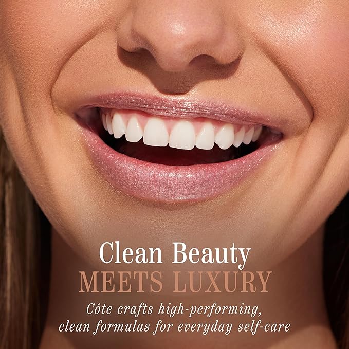 Cote Beauty's Euphoria Peptide Lip Shine, Ultra Hydrating & Long-Lasting Shimmery Sheer Nude Plumping Lip Gloss for Women with Hyaluronic Acid, Shea Butter & Jojoba Oil, Vegan & Cruelty-Free, 0.12FlOz