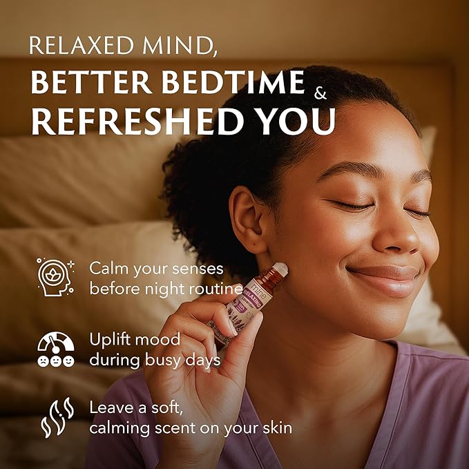 Mine Lavender Essential Oil Roll On - 100% Pure Natural Lavender Oil for Skin