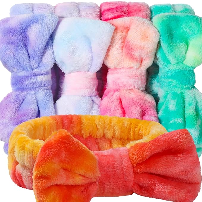 Teenitor Makekup Headband, 5pcs Spa Headband for Washing Face, Skincare, Face Mask