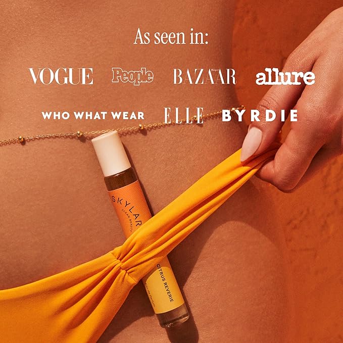 Skylar New Citrus Reverie Eau de Parfum-Hypoallergenic Clean Perfume for Women & Men, Vegan, Safe for Sensitive Skin-Fruity Floral Scents, Madarin, Orange, Pinapple-10mL /.33 Fl Oz