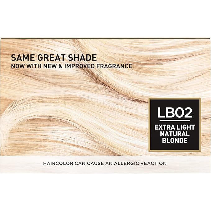L’Oreal Paris Superior Preference Fade-Defying + Shine Permanent Hair Color, LB02 Extra Light Natural Blonde, Pack of 1, Hair Dye