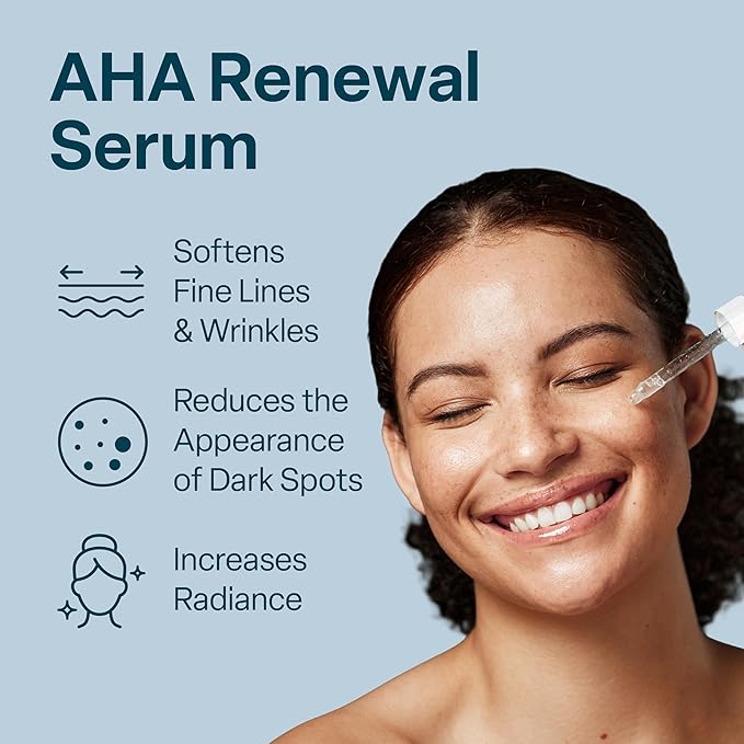 QRxLabs 15% Glycolic Acid Face Serum - 1 Fl Oz - Brightening Serum & Exfoliating Treatment - Skin Care for Dark Spots, Fine Lines & Wrinkles