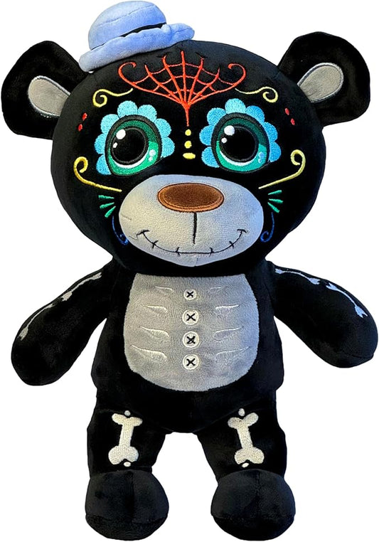 Sugar Skull Teddy Bear (Mirage Black)