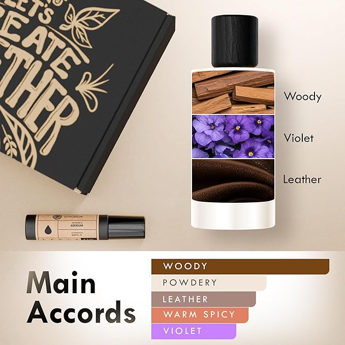 Inspired by S.antal 33 Eau De Parfum for women and men, Long Lastin, Vegan, 2-piece Bundle (Perfume Spray 3.4 fl. oz,100ml + Concentrated Perfume Oil 10ml)