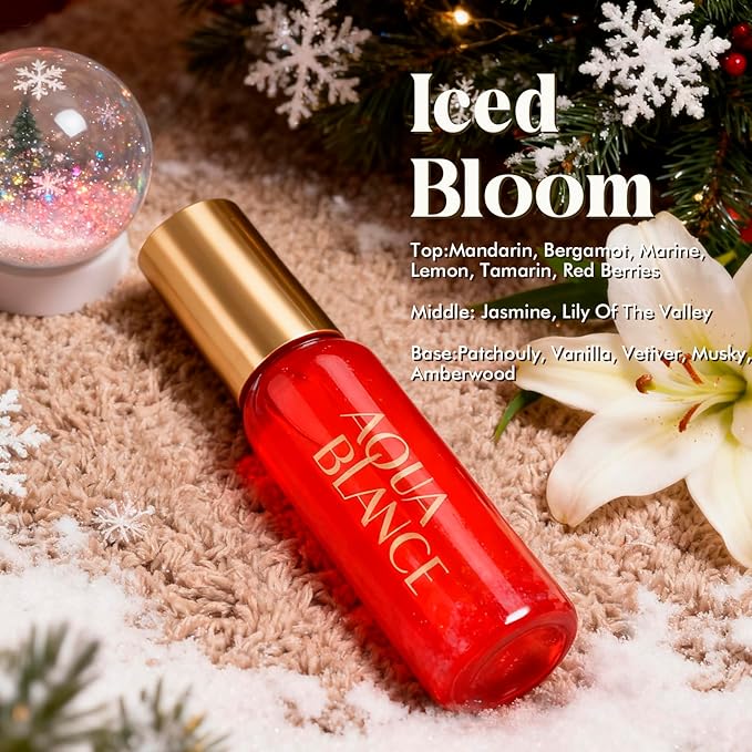 Body Spray for Women, Each 2.1 fl oz/60ml, Travel Size Womens Fragrance Mist, Three Scents - Soft December, Iced Bloom, Café Noël