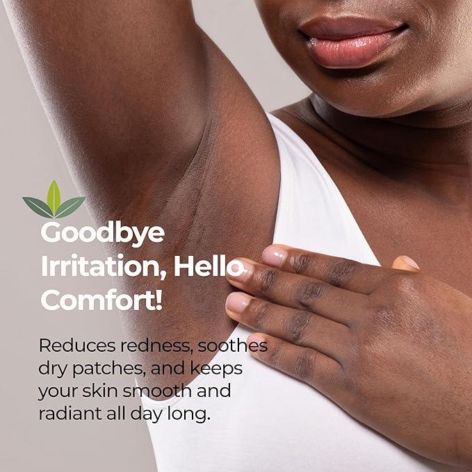 Nature’s Sugar Calming Post Wax Care Cream – Soothing Aftercare for Ingrown Hair & Itchy Skin – Hydrating Shea Butter & Sunflower Seed Oil– Fast-Absorbing Post Wax Cream for All Skin Types – 4 oz