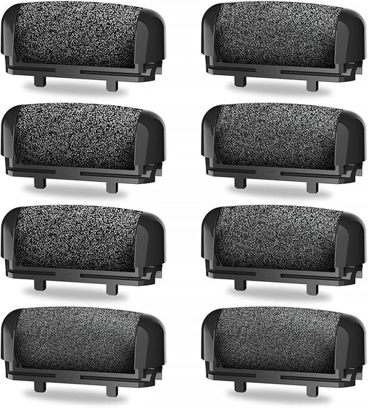 AdamPark Callus Removers 8 Pack Replacement Rollers Heads for Electric Feet File Pedicure Tools, Pedicure Kit Refill Rollers 3 Extra Coarse, 3 Regular Coarse, 2 Fine Coarse Refill Rollers
