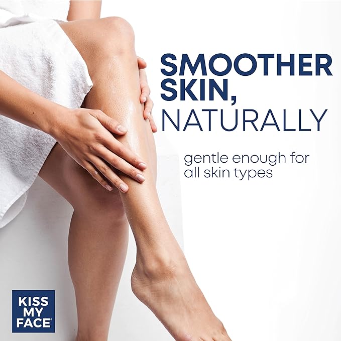 Kiss My Face Cedarwood + Bergamot Moisture Shave - 4 In 1 Shaving Cream - Cruelty Free and Vegan - With added Olive Oil and Aloe Leaf Extract - Vitamin E Rich