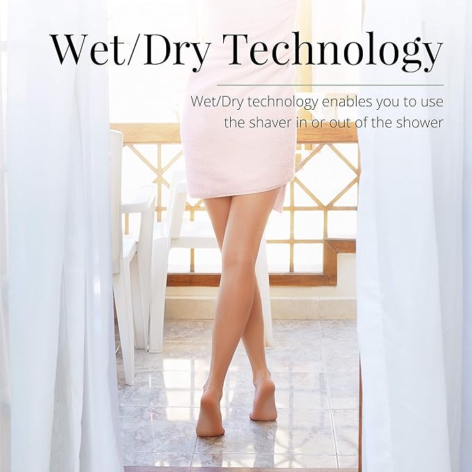 Remington Smooth & Silky Electric Shaver for Women, 4-Blade Smooth Glide Foil Shaver and Bikini Trimmer with Almond Oil Strip, Shave Wet or Dry