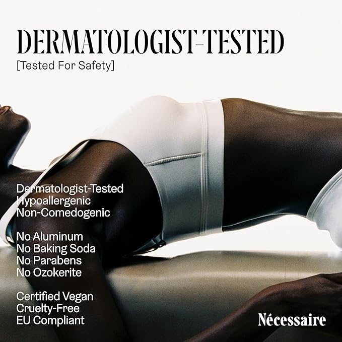 Nécessaire The Deodorant Fragrance-Free | Natural Aluminum Free Deodorant For Women & Men. Extra Strength Treatment with Mandelic Acid. Free of Baking Soda, Ozokerite & Parabens (75 g/2.5 oz)