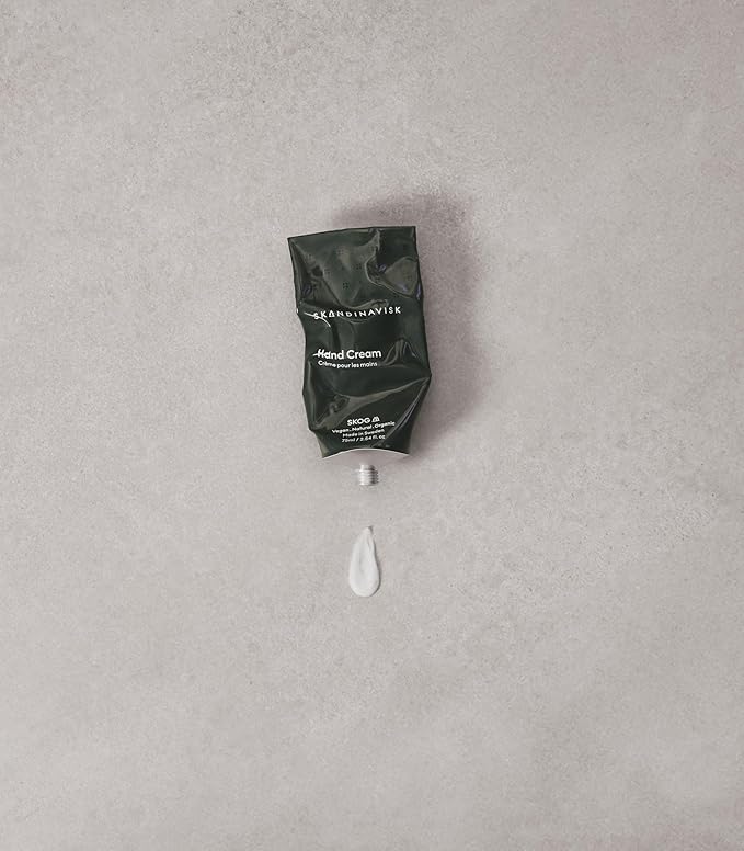 Skandinavisk SKOG ‘Forest’ Hand Cream, Scent Notes: Pine Needles and Fir Cones, Birch Sap and Woodland Lily of the Valley, Vegan Formula, 2.54 fl. oz.