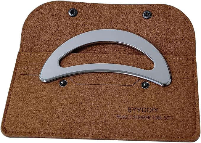 BYYDDIY Stainless Steel Muscle Scraper Tools Set,Scraping Massage Tools,Derma Edge Massage Tool & GuaSha Massage Scraper Tool (S_Mn)