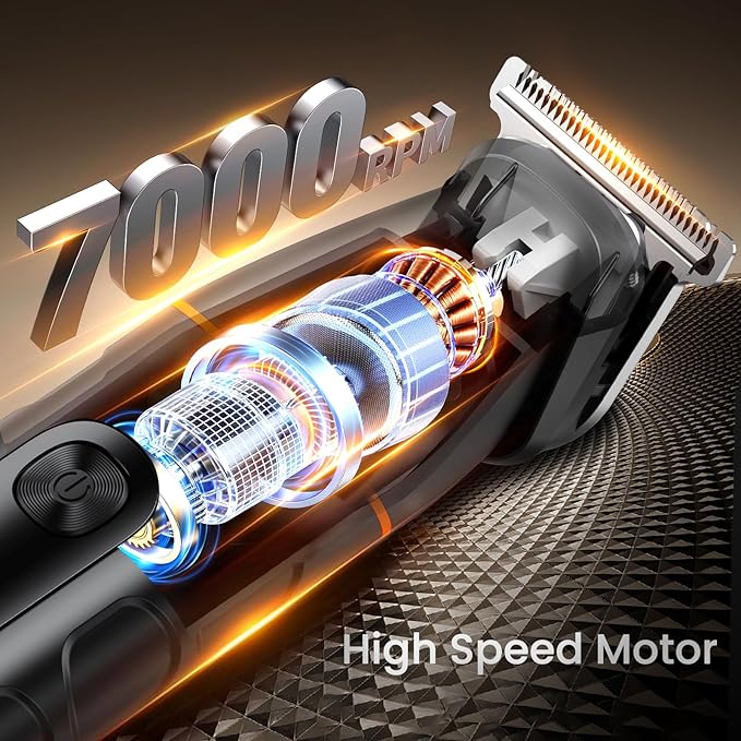 Manscape Body Hair Trimmer for Men, Waterproof Pubic, Groin & Ball Shaver, No-Nick Mens Electric Grooming Kit with LED Display, USB Rechargeable, Adjustable Guide Comb