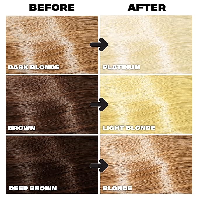 Good Dye Young Hair Lightener Kit (Streaks and Strands) with Dust Free Powder Lightener & 25 Volume Developer - Moisturizing Bleaching Kit - Vegan Hair Bleach (2 oz.)