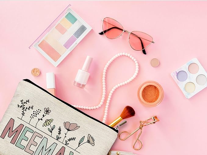 Meemaw Makeup Bag,Meemaw Gifts,Gifts For Memaw,Grandma Gifts,Gifts For Grandma,Grandma Birthday Gifts,Best Gifts For Grandma,Grandma Makeup Bag