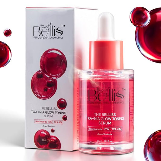 Belliss Niacinamide 10% and Tranexamic Acid Serum 4% – TXA + NIA Glow Serum – Hydrating Formula for Uneven Skin Tone, Texture – Toning Korean Skincare for Glass Skin, Spots 30ml / 1.01 fl.oz