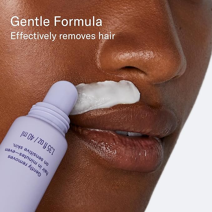 Flamingo Women's Facial Hair Removal Cream with Calming Serum - (2 Pack) 1.35 fl oz - Removes Hair from Chin, Upper Lip, and Sideburns