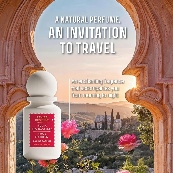 Panier des Sens - Rose Garden Women Perfume 1.7 Floz – Floral, Rose Perfume - Daily Luxury Women's Fragrances - Eau de Parfum Crafted in Grasse, France - Gifts for Her - Elegant Packaging