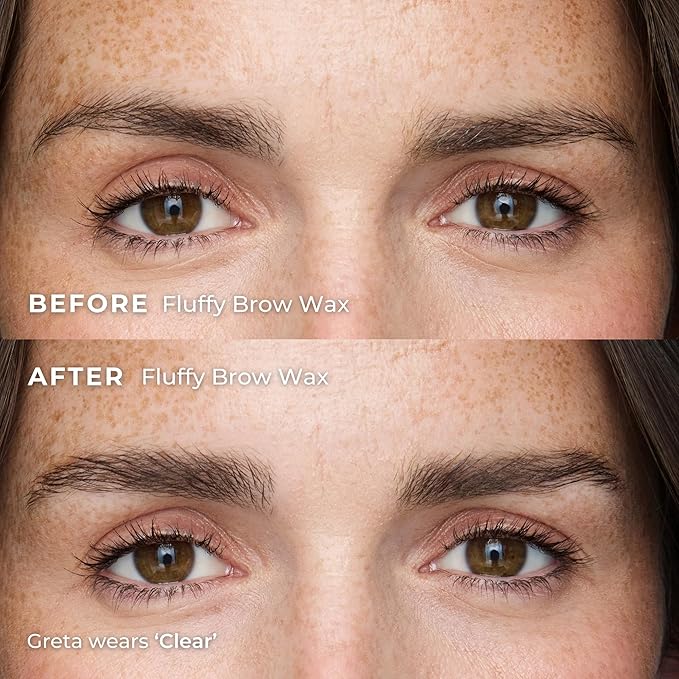Wunderbrow Fluffy Brow Wax, 16 hour hold, Smudgeproof and Water resistant, Shade: Clear