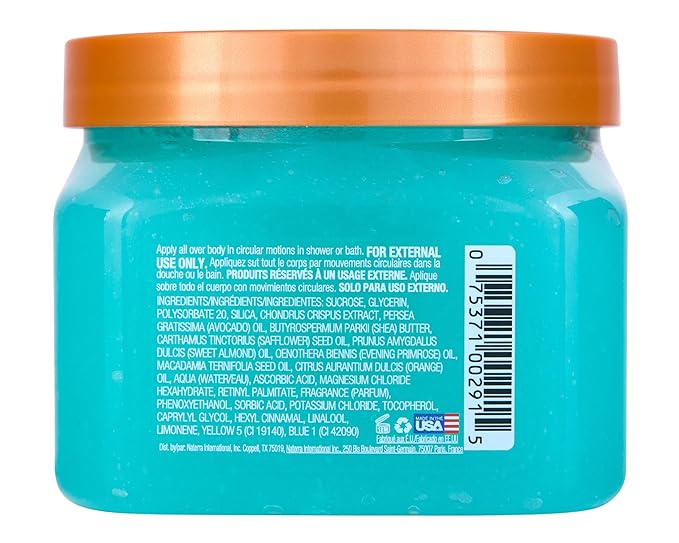 Tree Hut Blue Lagoon Shea Sugar Scrub, Exfoliating, Hydrating & Moisturizing Body Scrub with Shea Butter & Nourishing Essential Oils, Smooth & Soften Skin, 18 oz