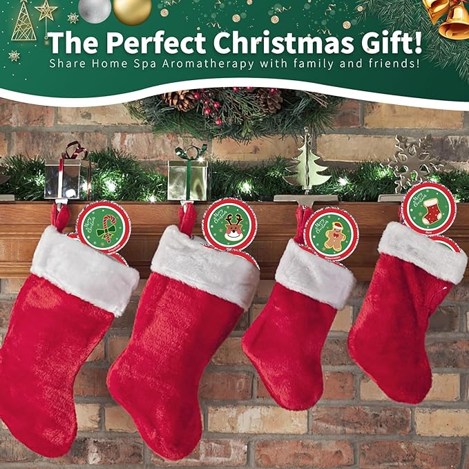 10 Pcs Shower Steamers Aromatherapy, Christmas Gifts Birthday Gifts White Elephant Shower Bombs with Essential Oils Relaxation Home SPA, Self Care Christmas Stocking Stuffers for Women Men