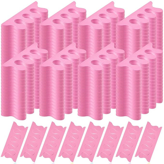 Mumufy 250 Pairs Sponge Toe Separators Pedicure Tool Kit Soft Toe Spacers for Pedicures Spreaders Finger Dividers for Women Men Feet Nail Manicure Toenails Art Painting Polish Spa (Pink)