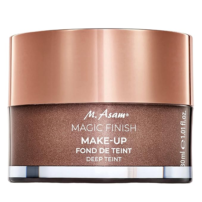 M. Asam Magic Finish Deep Teint Make-Up Mousse (1.01 Fl Oz) – 4in1 Primer, Foundation, Concealer & Powder With Buildable Coverage, Hides Redness And Dark Spots, Vegan, For Deeper Skin Tones