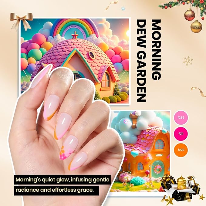 Beetles Gel Nail Polish Kit with U V Light - 80Pcs Color Enchantment 55 Colors Gel Polish Starter Kit with Base Top Coat DIY Nails Supply Stickers Manicure Tools Christmas Gift for Women Teens Girls