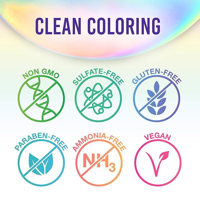 Punky Violet Semi Permanent Hair Color - Vegan, Cruelty-Free Conditioning Hair Dye, Lasts Up to 35 Washes, 3.5 fl oz