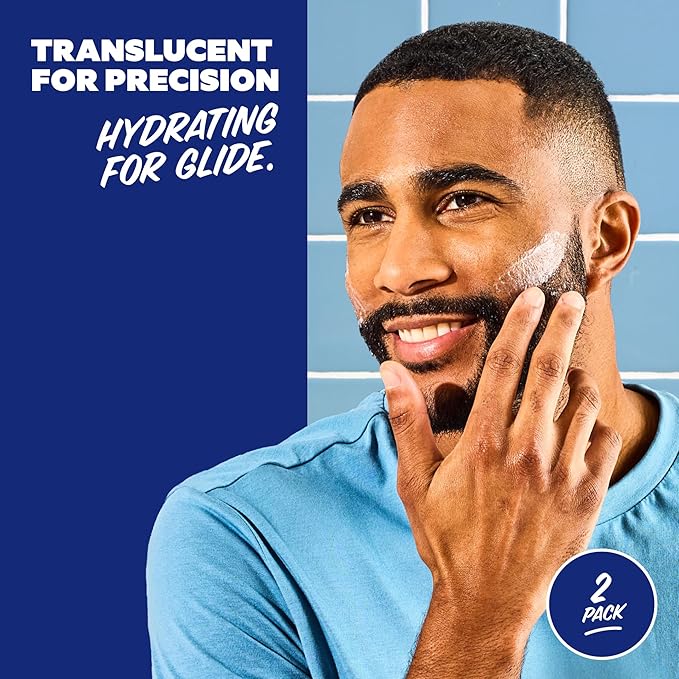 Dollar Shave Club | Shave Butter 2-Pack | For Sensitive Skin, A Translucent Shaving Cream & Gel Alternative, Designed For A Gentle Glide, Helps To Fight Razor Bumps and Ingrown Hairs, Blue